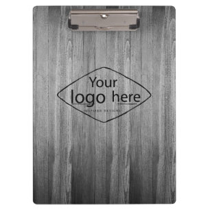 Custom logo rustic barn wood clipboard