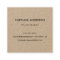 Custom logo rustic kraft square professional