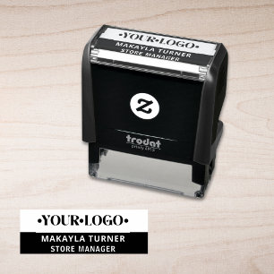 Custom Logo  Self-inking Stamp