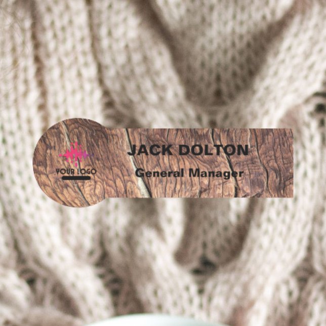 Custom Logo Silver Name Tag for Staff (Creator Uploaded)