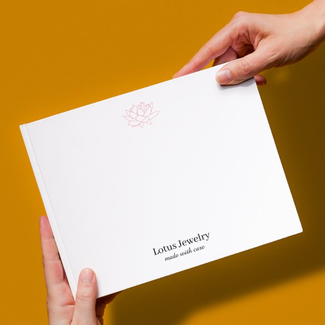 Custom logo simple business notepad for jewelers (Creator Uploaded)