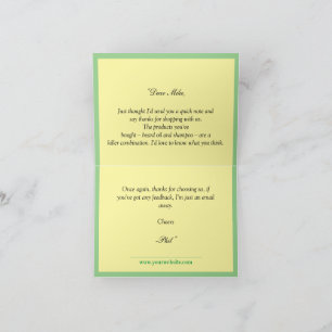 Custom Logo - Simple business Thank You card