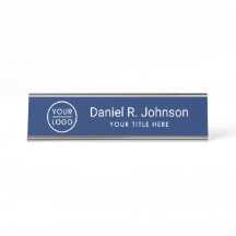 Custom logo simple navy blue