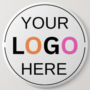 Custom Logo Simple Pin/ 6 Cm Round Badge