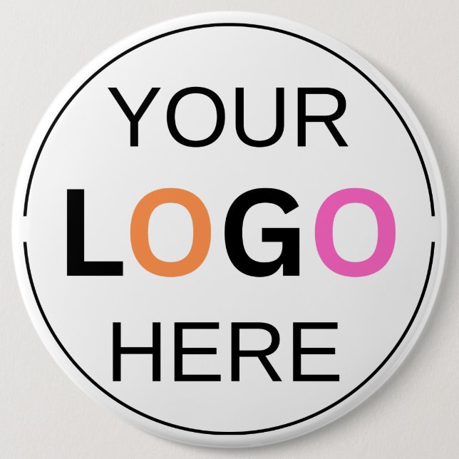 Custom Logo Simple Pin/ 6 Cm Round Badge (Front)