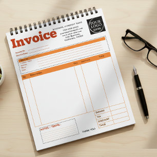 Custom Logo Small Business Invoice Sales Receipt O Notepad