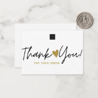 Custom Logo Small Business Order Thank You 