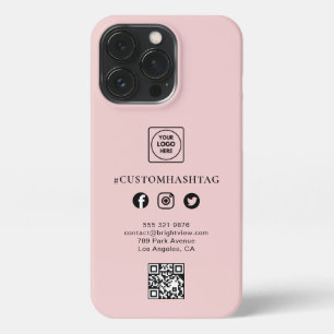 Custom Logo Social Media Business iphone case