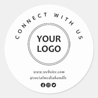 custom logo social media business label