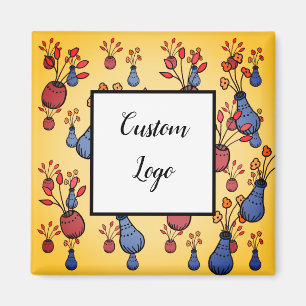 Custom logo square magnets, replacement your logo  magnet