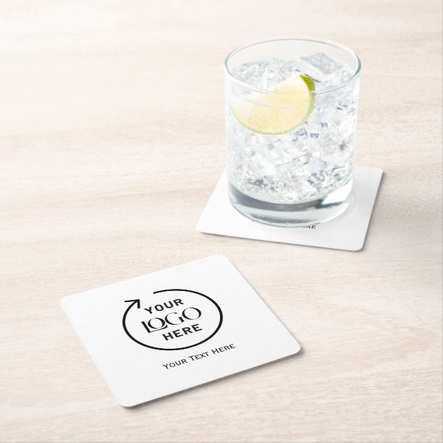 Custom Logo Square Paper Coaster (Insitu)