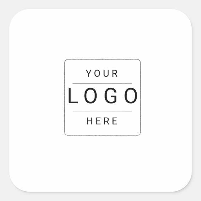 Custom Logo Square Sticker (Front)