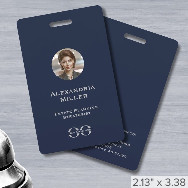 Custom Logo Staff Photo Identification  ID Badge (Creator Uploaded)