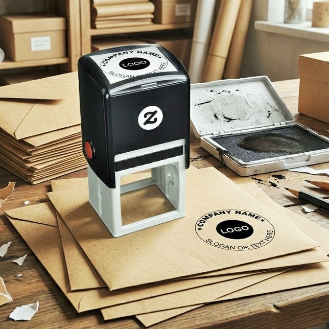 Custom Logo Stamp for Paper (Business Name Seal) (logo stamp for paper bags)