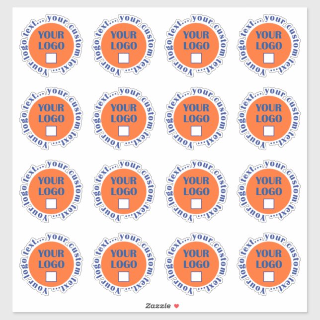 Custom Logo Stickers 16 per sheet (Sheet)
