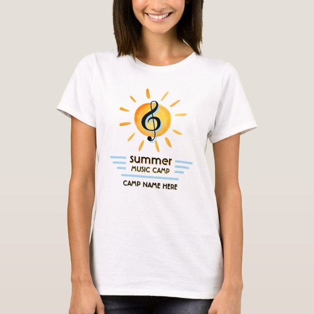 Custom Logo Summer Music Camp Festival T-Shirt (Front)
