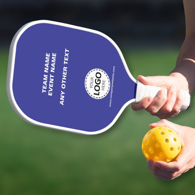 Custom Logo Team Event Blue Pickleball Paddle (Creator Uploaded)