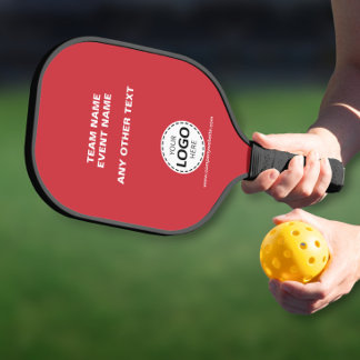 Custom Logo Team Event Red Pickleball Paddle