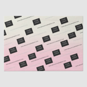 Custom Logo Template Business Company Ombre  Tissue Paper