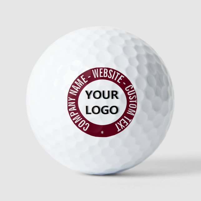 Custom Logo Text and Colour Professional Golf Ball (Front)