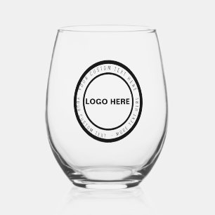 Custom Logo & Text Beer Glass   Personalised Gift