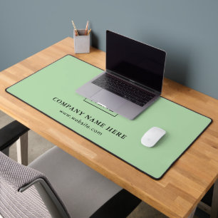Custom Logo Text Business Company Desk Mat