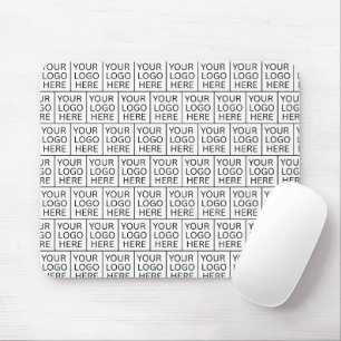 Custom Logo Text Business Company Mouse Pad