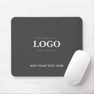 Custom Logo Text Business Company Mouse Pad