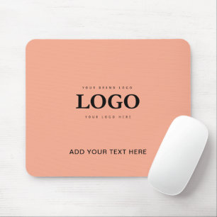 Custom Logo Text Business Company Mouse Pad