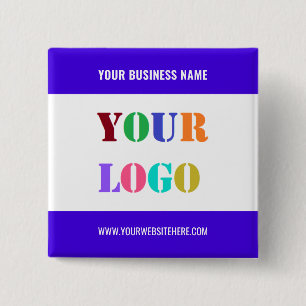 Custom Logo Text Business Promotional Button Gift