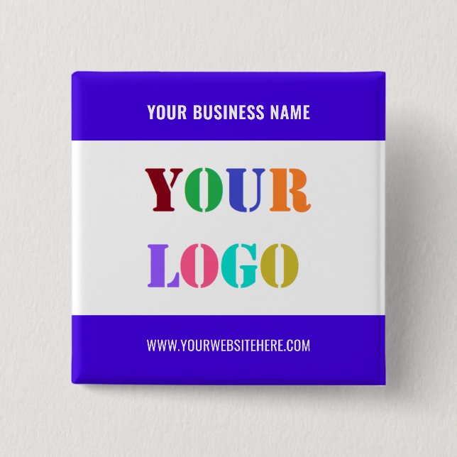Custom Logo Text Business Promotional Button Gift (Front)