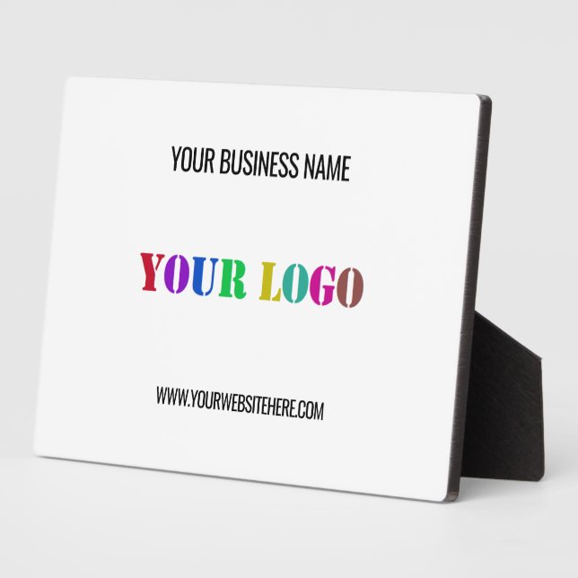 Custom Logo Text Business Promotional Plaque Gift (Side)