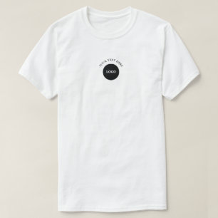 Custom Logo Text Business T-Shirt