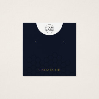 Custom Logo & Text Necklace Earring Display Card