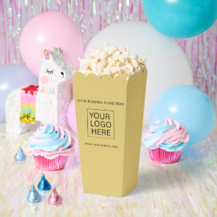 Custom Logo & Text Packaging popcorn Favour Box