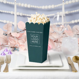 Custom Logo & Text Packaging popcorn Favour Box