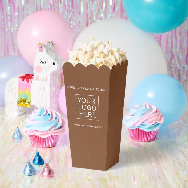 Custom Logo & Text Packaging popcorn Favour Box (Party)