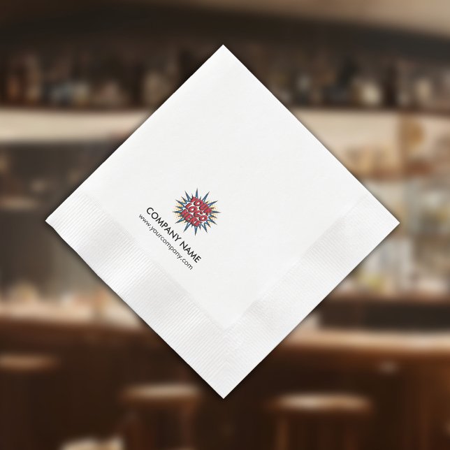 Custom Logo+Text Paper Napkin (Creator Uploaded)