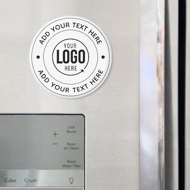 🧲 Custom Logo & Text | Personalised Branding Gift Magnet (In Situ (Fridge))