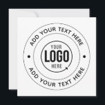 📝 Custom Logo & Text Personalised Business Event<br><div class="desc">📝 Custom Logo & Text Flat Card | Personalised Business or Event Insert Make your message stand out with this custom flat card, designed to feature your logo, brand, or custom text. Ideal for thank-you cards, packaging inserts, event details, or personalised stationery — it's a simple, elegant way to leave...</div>
