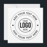 📝 Custom Logo & Text Personalised Business Event<br><div class="desc">📝 Custom Logo & Text Flat Card | Personalised Business or Event Insert Make your message stand out with this custom flat card, designed to feature your logo, brand, or custom text. Ideal for thank-you cards, packaging inserts, event details, or personalised stationery — it's a simple, elegant way to leave...</div>