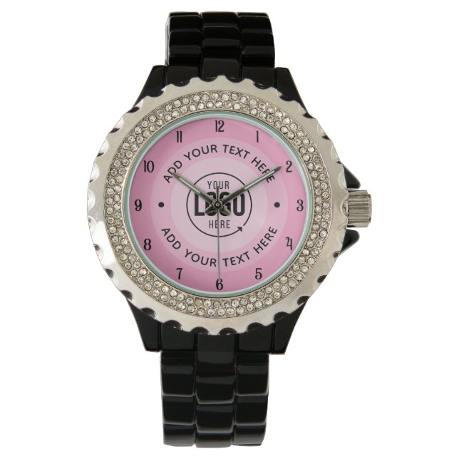 ⌚ Custom Logo-Text | Personalised Gift for Her Watch (Front)