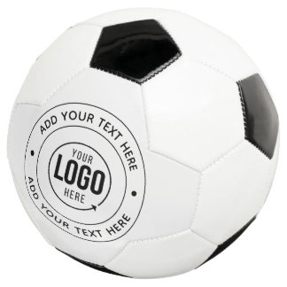 ⚽ Custom Logo & Text Personalised Team Promo Gear Soccer Ball