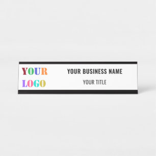Custom Logo Text Promotional Business Name Plate