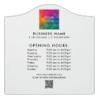Custom Logo Text QR Code Business Opening Hours