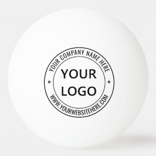 Custom Logo Text Stamps Ping Pong Ball Example