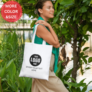 Custom Logo & Text Tote Personalized Business Bag