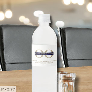 Custom Logo Text Water Bottle Label
