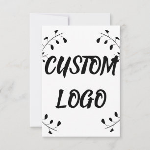 Custom Logo Thank You Card