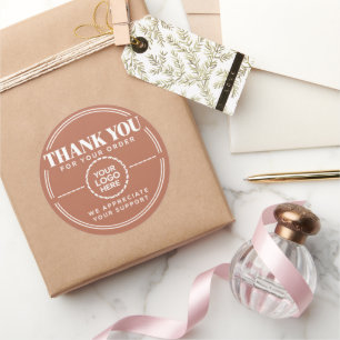 Custom Logo Thank You for Your Order Business Classic Round Sticker